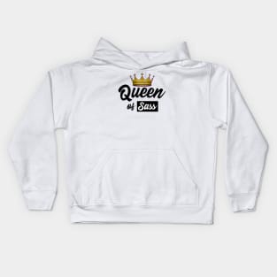 Queen of Sass Design Kids Hoodie